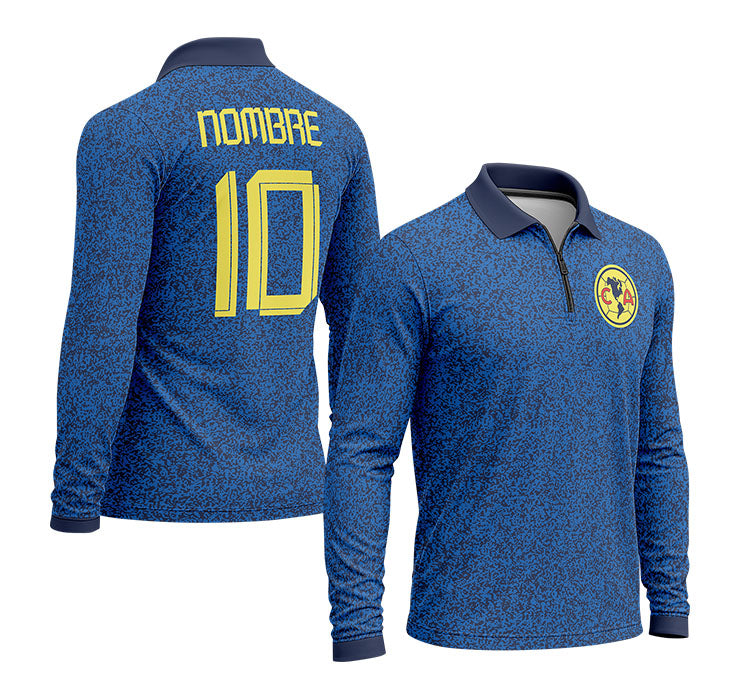 playera polo club america (M-larga) 30