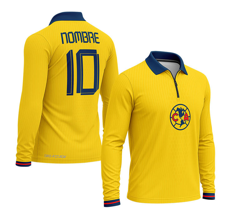 playera polo club america (M-larga) 42