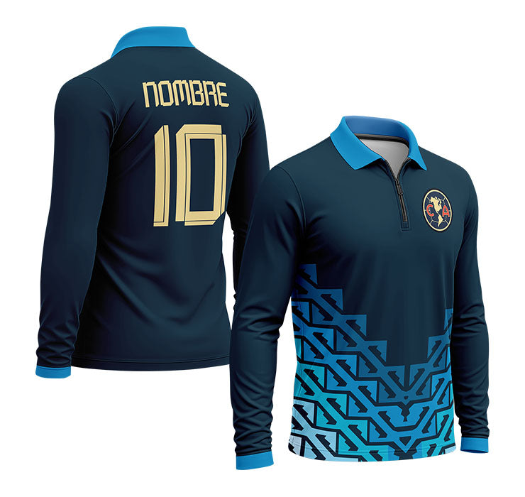 playera polo club america (M-larga) 6