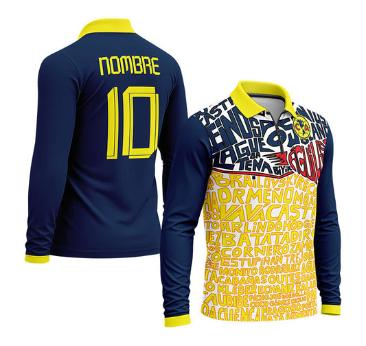 playera polo club america (M-larga) 17