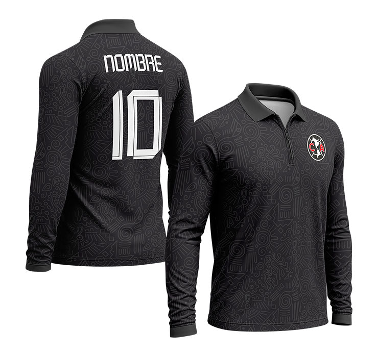 playera polo club america (M-larga) 2