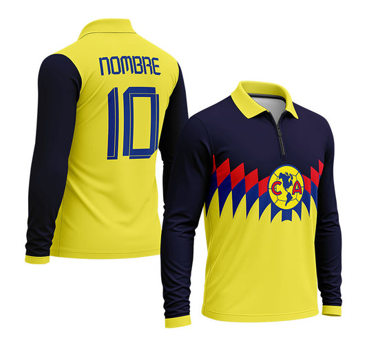 playera polo club america (M-larga) 20