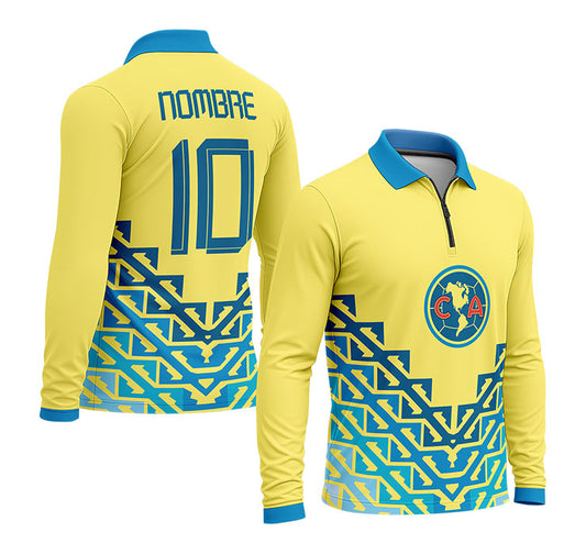 playera polo club america (M-larga) 22