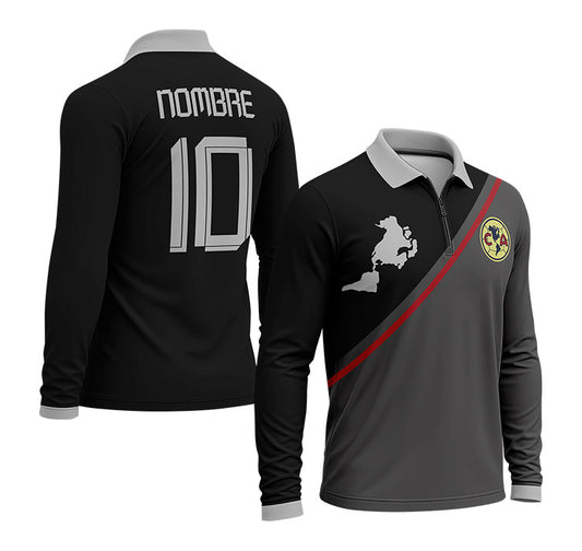 playera polo club america (M-larga) 25