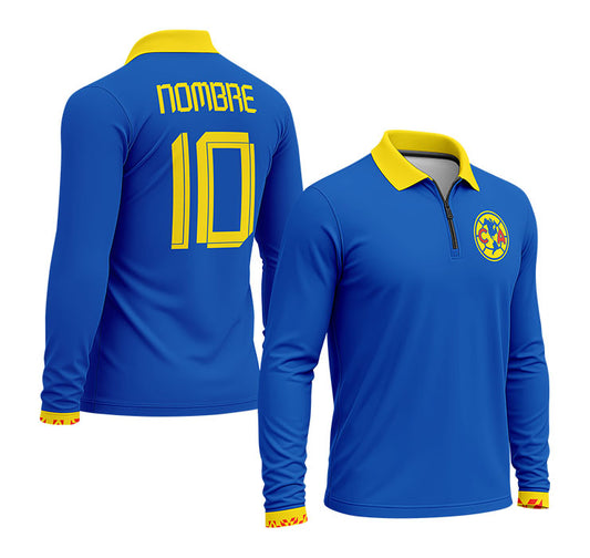 playera polo club america (M-larga) 33