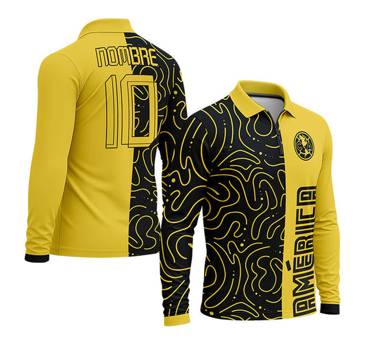 playera polo club america (M-larga) 40