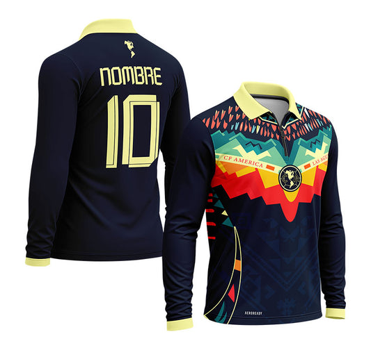 playera polo club america (M-larga) 46