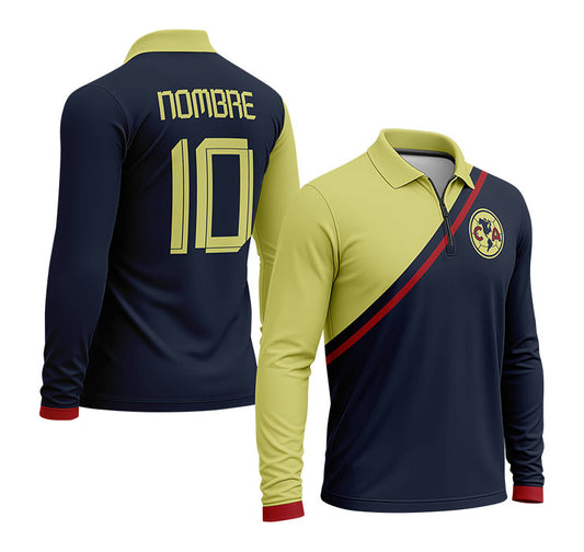 playera polo club america (M-larga) 9